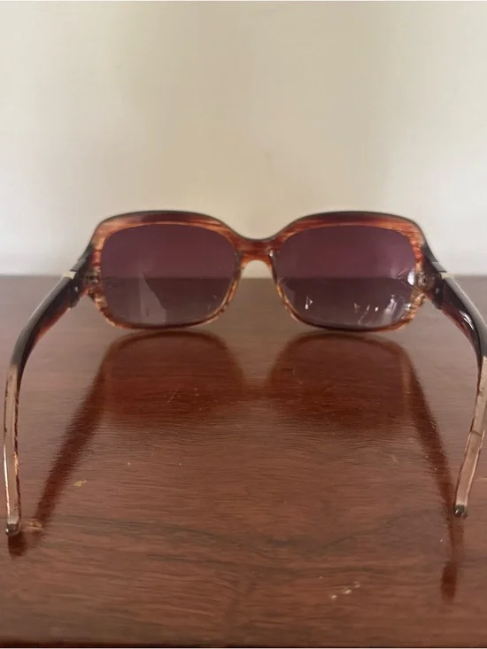 Dolce & Gabbana DG Oversized Square Sunglasses Brown Tortoise Logo Women’s Italy - Picture 8 of 11